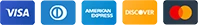 Visa, Diners, American Express, Discover and Mastercard accepted